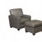 Mazda Sofa & Loveseat Set D115 in Grey Leather Match w/Options