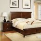 CM7113CH Spruce Bedroom 5Pc Set in Brown Cherry w/Options