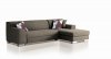 Grey Fabric Modern Sectional Sofa w/Storage Space