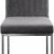 Giselle Dining Chair 779 Set of 2 Grey Velvet Fabric - Meridian