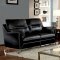 Nichola Sofa CM6008BK in Black Leatherette w/Options