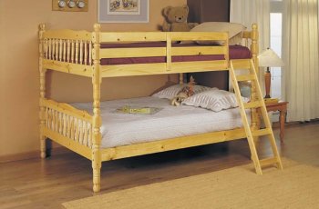 Kid's Bunk bed With Natural Wood Finish [AMKB-111-2290]