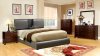 CM7027GY Webster Bedroom w/Gray Padded Platform Bed & Options