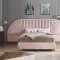 Cleo Bed in Pink Velvet by Meridian w/Options