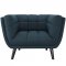 Bestow Sofa in Blue Fabric by Modway w/Options