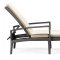 Black & White Modern Outdoor Bathing Lounge Chair