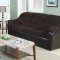 15975 Connell Sofa in Chocolate Corduroy & Espresso PU by Acme