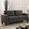 Attwell Sofa & Loveseat Set CM6594 in Gray Linen-Like Fabric