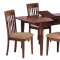 Natural Finish Casual Contemporary 5Pc Dining Set