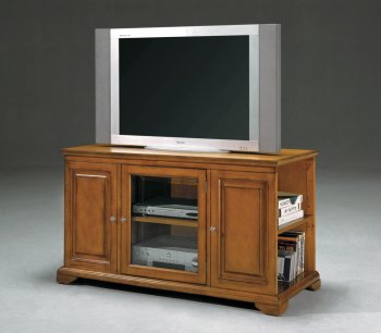 Oak Finish Modern TV Stand w/Storage Sides [CTCTV-CART4813OAK]