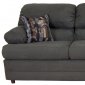 Sage Fabric Modern Sofa & Loveseat Set w/Optional Items