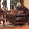 Stephany Traditional Sofa in Bonded Leather w/Optional Items