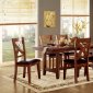 Burrillville 5426-72 Dining Set 5Pc in Oak by Homelegance