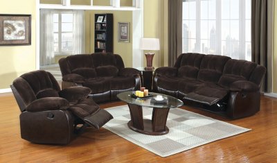 Winchester Reclining Sofa CM6556CP in Dark Brown w/Options