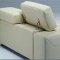 White Full Top Grain Italian Leather 3Pc Modern Living Room Set