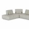 Enjoy Sectional Sofa in Gray White Full Leather by VIG