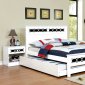 Cammi CM7853BL Youth Bedroom Set in White & Blue w/Options