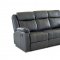 Domino Motion Sofa & Loveseat Set in Carbon by Klaussner