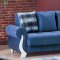 Montreal Sofa Bed in Blue Fabric by Empire w/Options