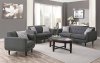 Stansall Sofa & Loveseat Set 505201 in Grey Fabric by Coaster