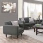 Stansall Sofa & Loveseat Set 505201 in Grey Fabric by Coaster