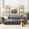 Entertain Sofa in Gray Velvet Fabric by Modway w/Options