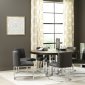 Fueyes 5Pc Dining Set 109190 in Graphite & Chrome by Coaster