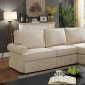 Badalona II Sectional Sofa CM6377BG in Beige Linen-Like Fabric