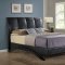 G2543 Bedroom in Black by Glory w/Upholstered Bed & Options