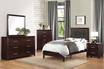 Edina 2145 4Pc Kids Bedroom Set by Homelegance in Espresso [HEKB-2145 Edina]