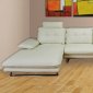 MB-1508 Sectional Sofa in White Leatherette by Grako