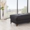 Almira Sectional Sofa in Black Leatherette by Casamode