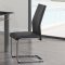 D41DC Set of 4 Dining Chairs in Black PU by Global