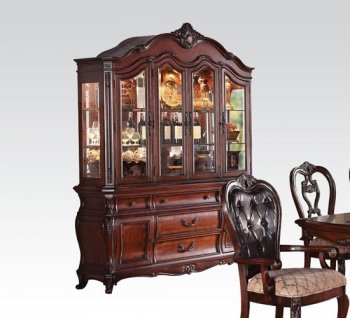 60595 Dorothea Buffet & Hutch in Cherry by Acme [AMCR-60595 Dorothea]