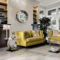 Tegan Sofa SM2216 in Royal Yellow Microfiber w/Options