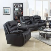 7241 Reclining Sofa in Bonded Leather w/Optional Items