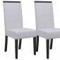 Elroy Set of 4 Dining Chairs EV17WL in White by LeisureMod