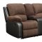 U1710 Motion Sofa in Chocolate Fabric by Global w/Options