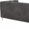 Jesse Sectional Sofa 668 in Grey Velvet Fabric by Meridian