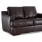 Alhambra Sofa in Brown Leather by Klaussner w/Options