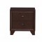 Noma Bedroom 3Pc Set- Bed & 2 Nightstands in Merlot by Global