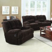 50475 Ahearn Motion Sofa in Chocolate Fabric by Acme w/Options