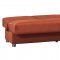 Romano Sofa Bed in Orange Fabric by Casamode