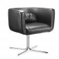 Maria Chair in Black Leatherette by Whiteline Imports