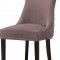 Hannah Dining Chair 774 Set of 2 Pink Velvet Fabric by Meridian