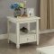 Suzette Coffee & 2 End Table Set CM4615 in Antique White w/Opt