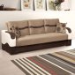 Fomex Sofa Bed in Microfiber by Rain w/Optional Items