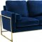 Mila Sofa 678 in Navy Velvet Fabric by Meridian w/Options