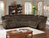 Laura Full Power Motion Sofa in Chocolate Fabric by NCFurniture