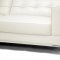 Babbit Sectional Sofa in Ivory Leather by Wholesale Interiors